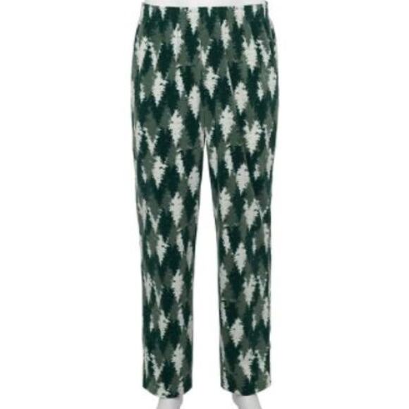Croft & Barrow Pajama Pant Pine Trees Green Medium - Picture 1 of 4